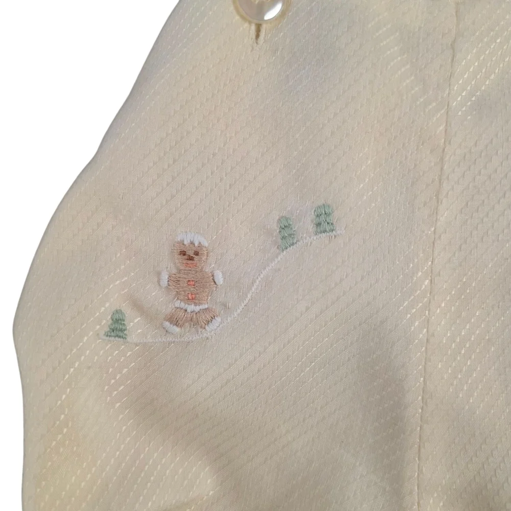 Vintage Nana’s Pet Baby Outfit 0–3 Months – JCPenney Exclusive – Cream Suspender